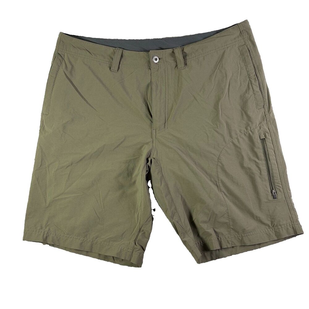 Patagonia Quandary Shorts Mens 36 Green Stretch Cargo Utility Summer Hike Nylon